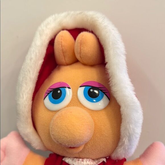 Vintage 1987 Plush 11” Miss Piggy Stuffed Animal Toy Plush - Picture 2 of 8